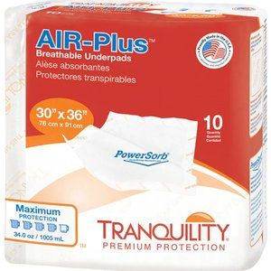 Tranquility AIR-Plus Low Air Loss Underpad, 30 x 36 Inch - 10/BAG